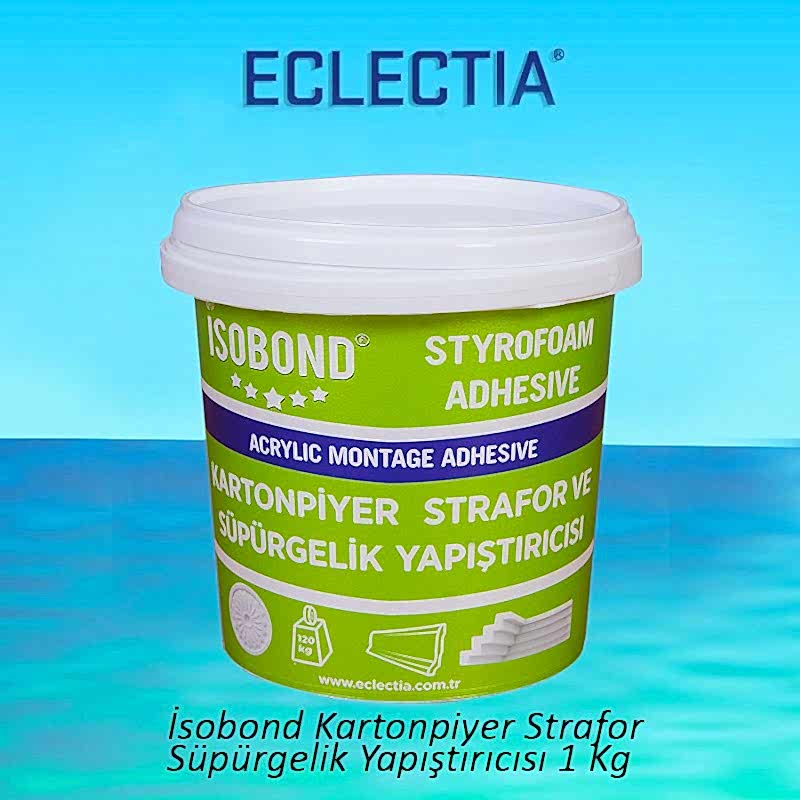 İSOBOND KARTONPİYER STRAFOR SÜPÜRGELİK YAPIŞTIRICISI 1 KG